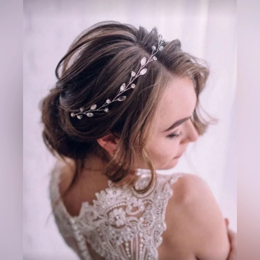 Rhinestone Headband For Women Bridal Wedding Party Boho Elegant Hair Accessory